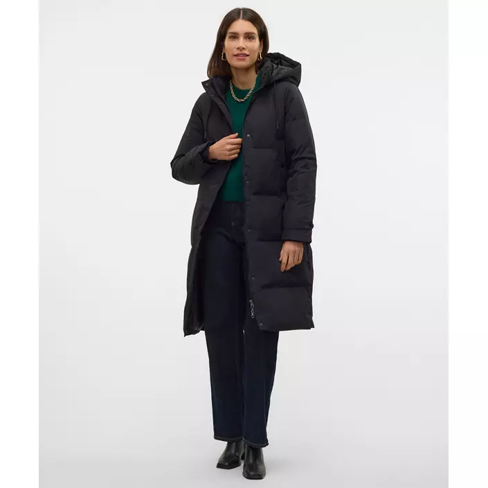 Vero Moda VMLEONIEANNE lång dunjacka dam, Black, large image number 6
