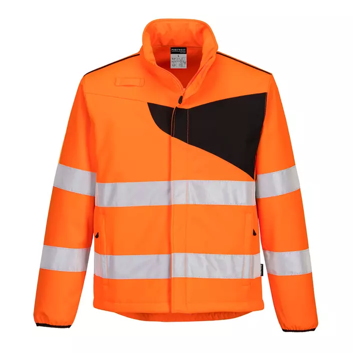 Portwest PW2 softshell jacket, Hi-Vis Orange/Black, large image number 0