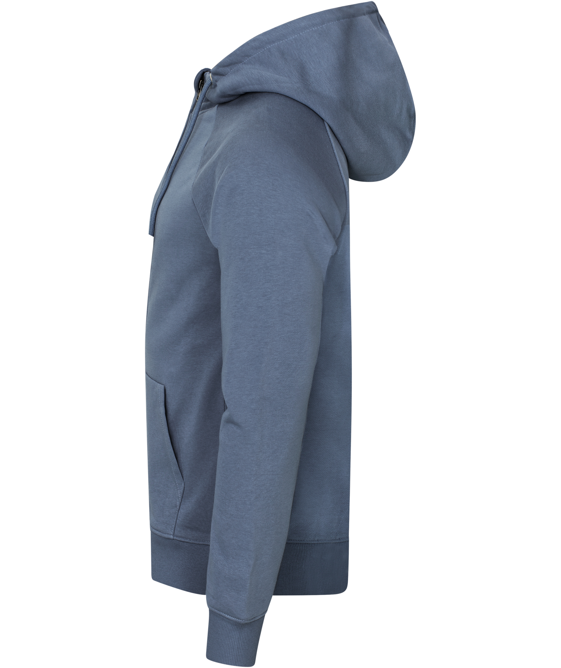 Clique Miami PRO h&aelig;ttetr&oslash;je med lynl&aring;s, Steel Blue, large image number 3