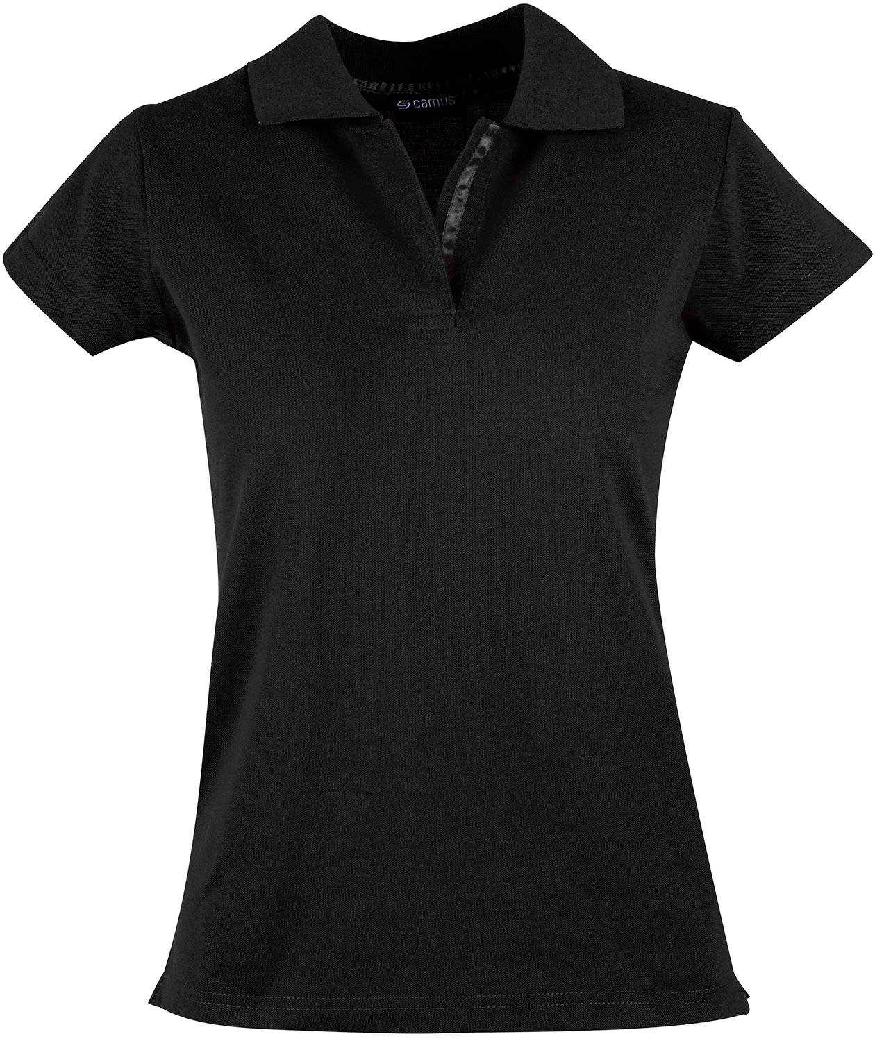 Camus Garda women's polo shirt, Black, Black, swatch