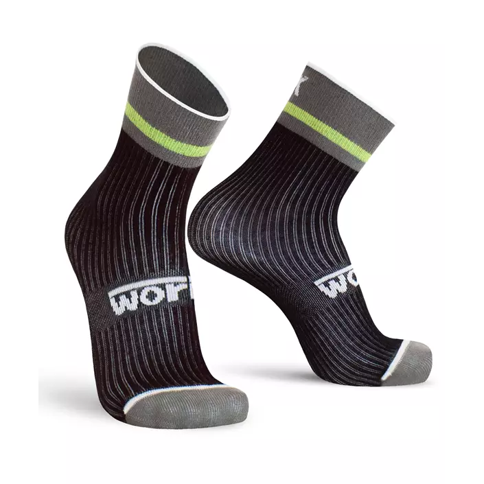 Worik Summer Days 3-pack short Socks, Assorted Colors, Black, Black, large image number 0