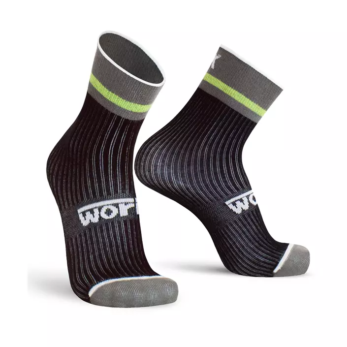 Worik Summer Days 3-pack short Socks, Assorted Colors, Black, Black, large image number 0