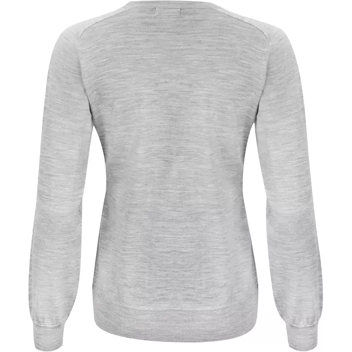 J. Harvest & Frost stickad tröja med merinoull dam, Light Grey Melange, large image number 2