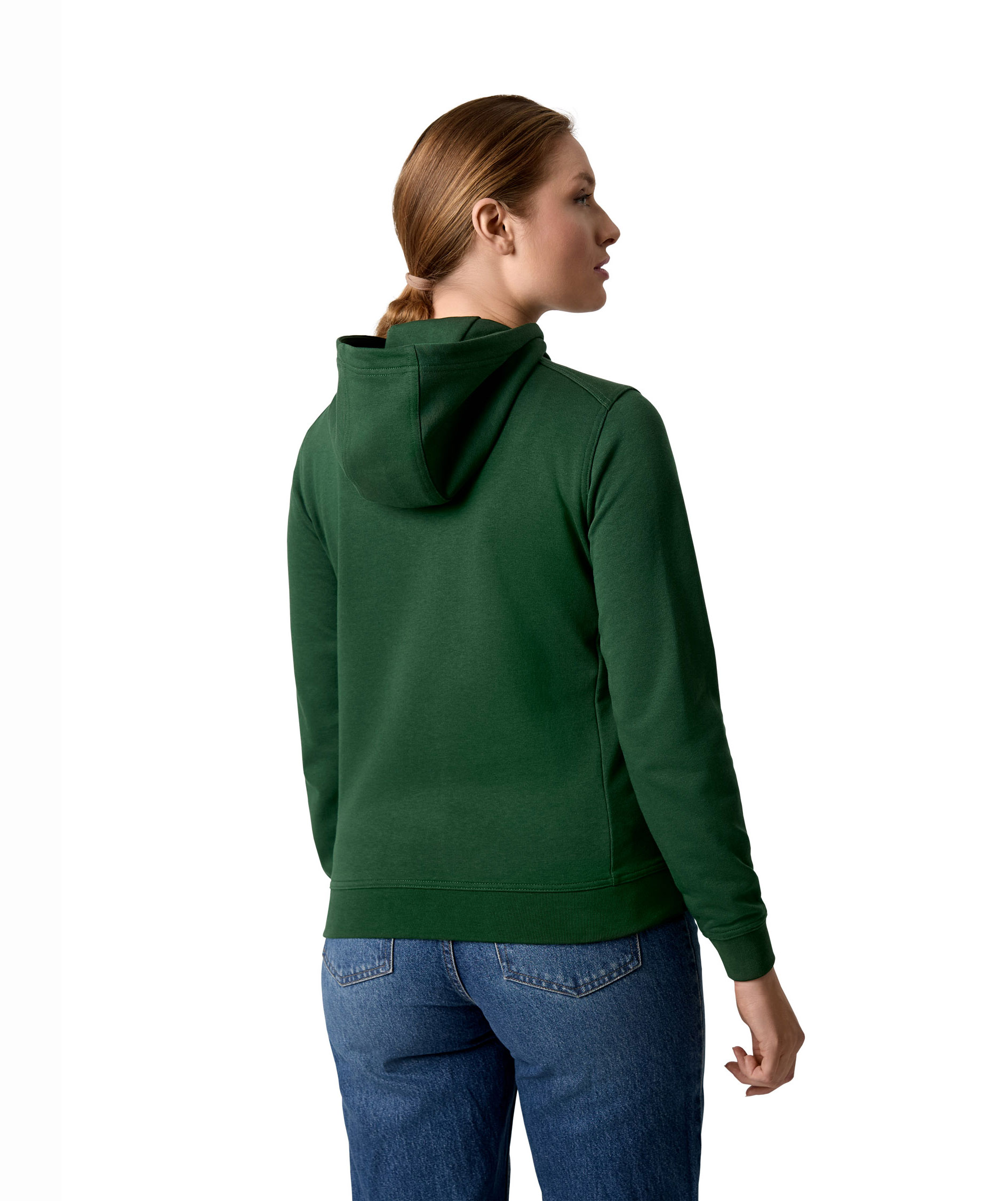 ID Pro Wear Care women's hoodie with zipper, Bottle Green, large image number 4