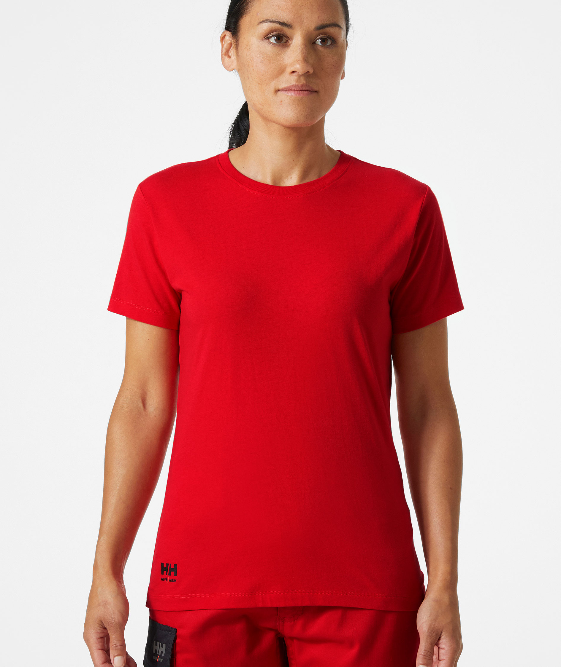 Helly Hansen Classic dame T-shirt, Alert red, large image number 1