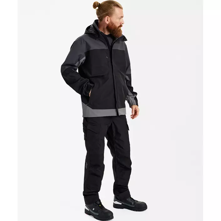 Engel Entire skaljakke, Black/Anthracite Grey, large image number 2