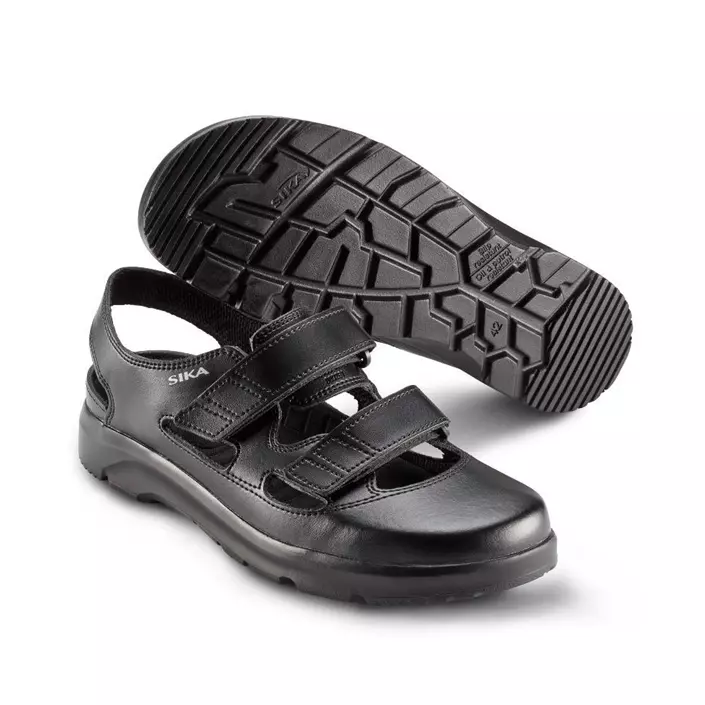 2nd quality product Sika OptimaX work sandals OB, Black, large image number 0