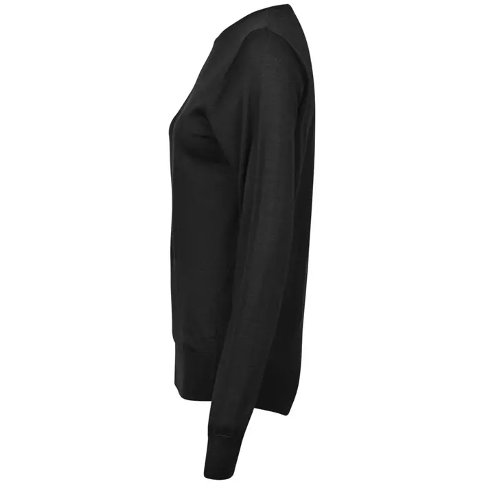 Tee Jays stickad tröja med merinoull dam, Svart, large image number 3