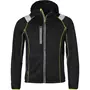 Top Swede hoodie with zipper 353, Black