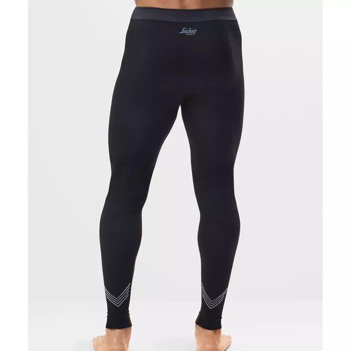 Snickers uld termounderbukser, Black, large image number 3