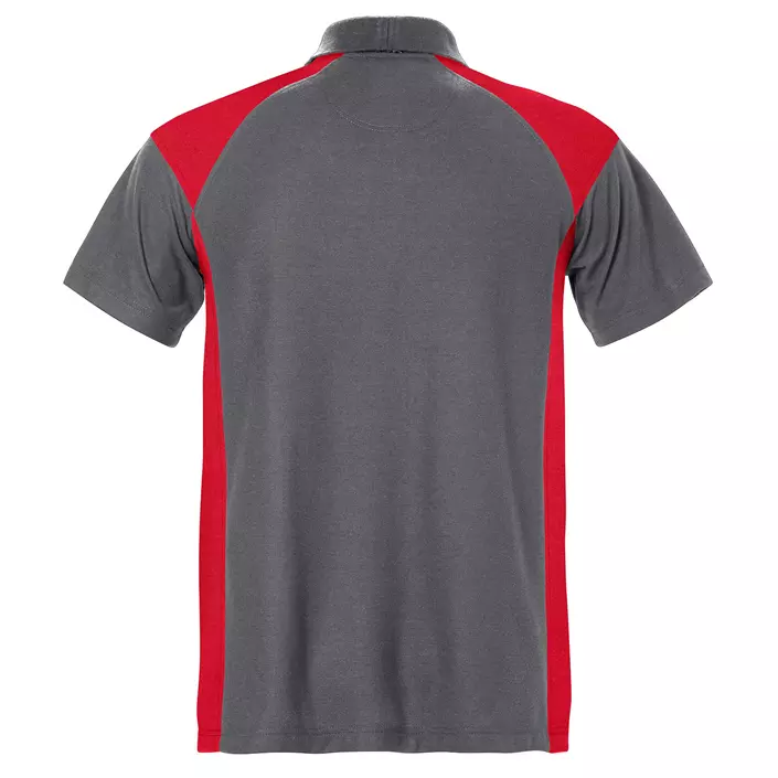 Fristads polo shirt, Grey/Red, large image number 1
