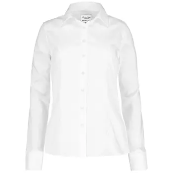 Seven Seas moderne fit Fine Twill dameskjorte, Hvid