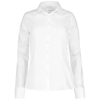 Seven Seas moderne fit Fine Twill Damenhemd, Weiß