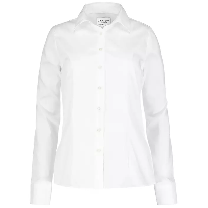 Seven Seas moderne fit Fine Twill dameskjorte, Hvid, large image number 0