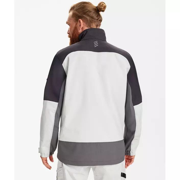 Engel Entire arbejdsjakke, Bone White/Anthracite Grey, large image number 4