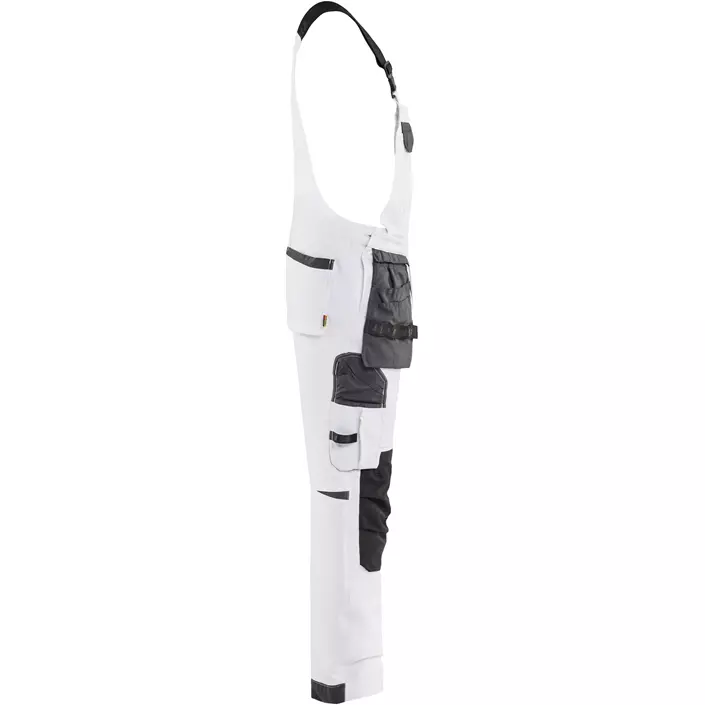 Blåkläder Latzhose full stretch, Weiss/dunkelgrau, large image number 2