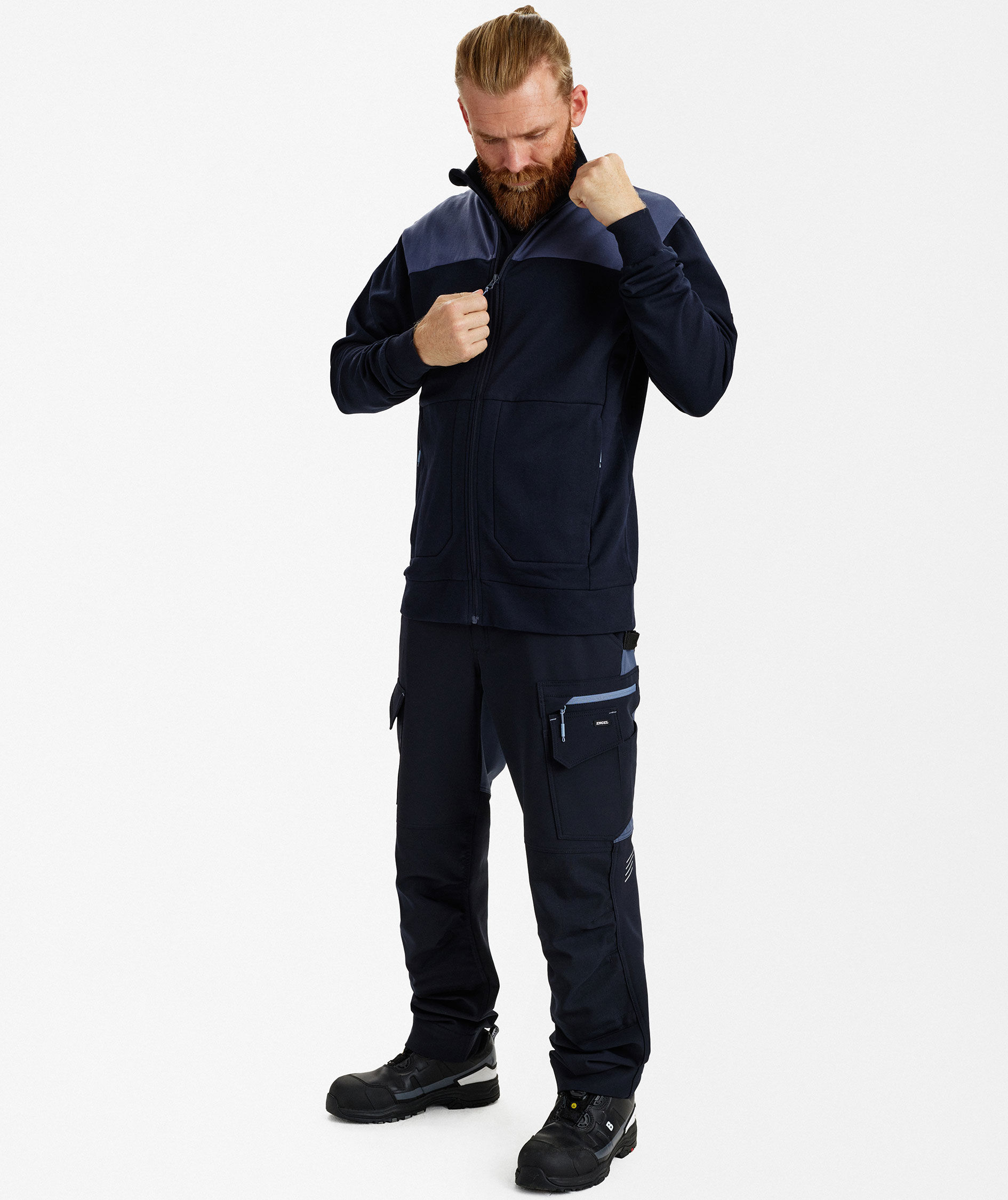 Engel Entire Sweat Cardigan, Deep Blue/Dark Sea, large image number 2