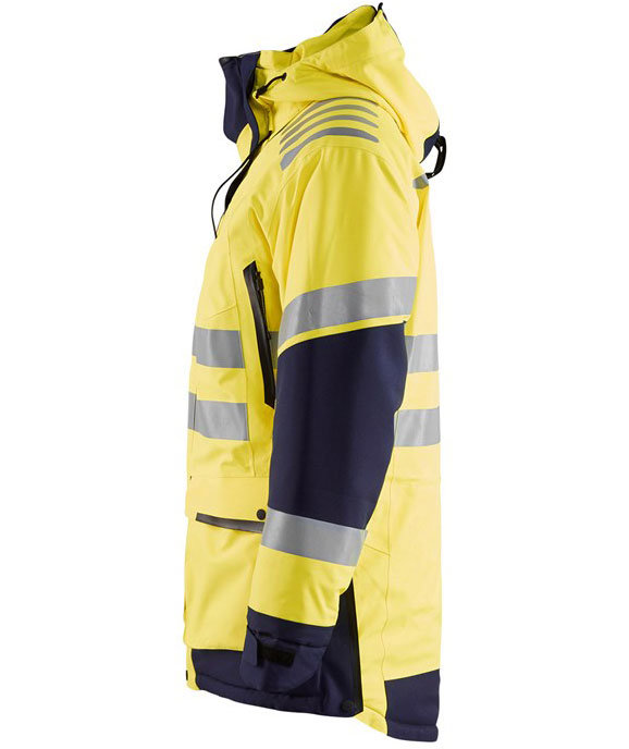 Bl&aring;kl&auml;der Evolution parka, Hi-vis yellow/Marine blue, large image number 3
