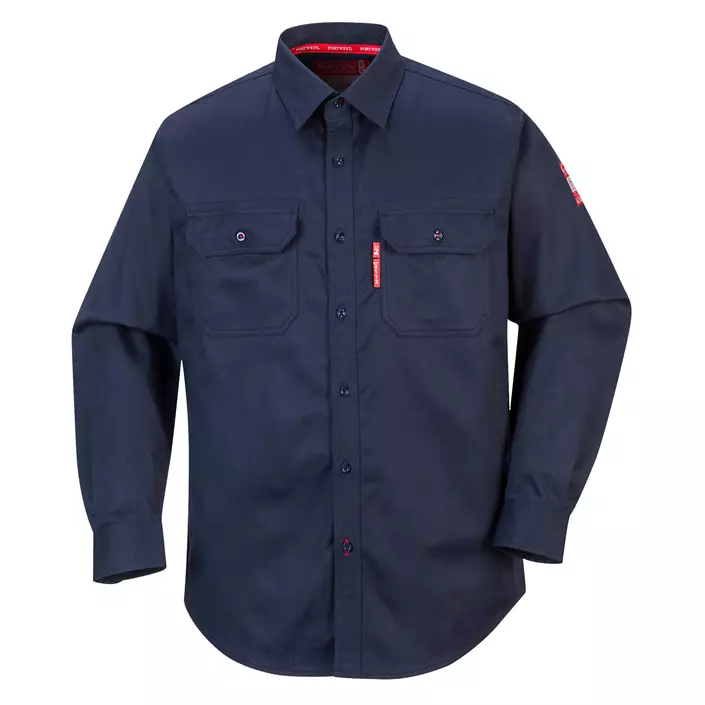 Portwest BizFlame work shirt, Marine Blue, large image number 0