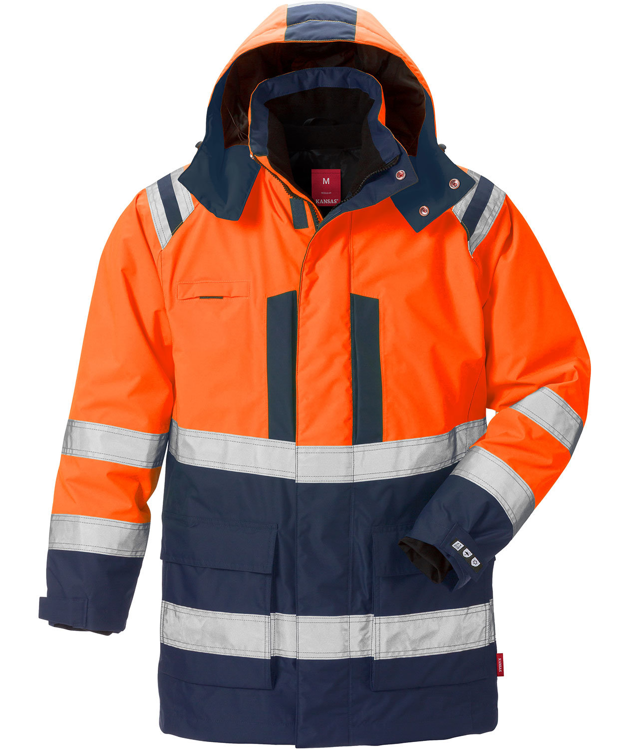 Kansas Airtech&reg; 3-in-1 parka, Hi-vis Orange/Marine