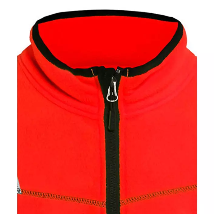 Blåkläder microfleece jacket, Hi-Vis Red, large image number 2