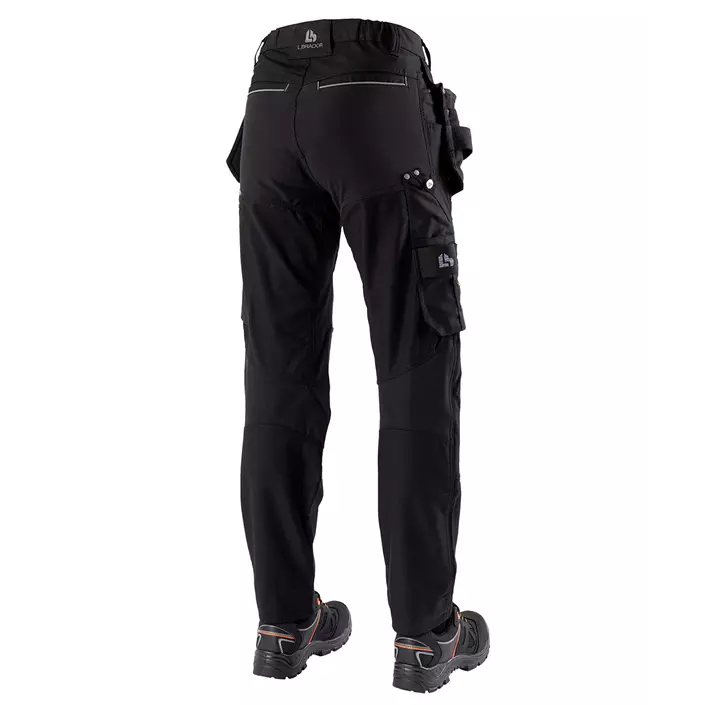 L.Brador 1070PB-W women craftsman trousers, Black, large image number 1