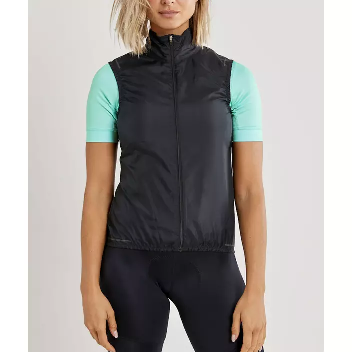 Craft Essence women's light wind vest, Black, large image number 2