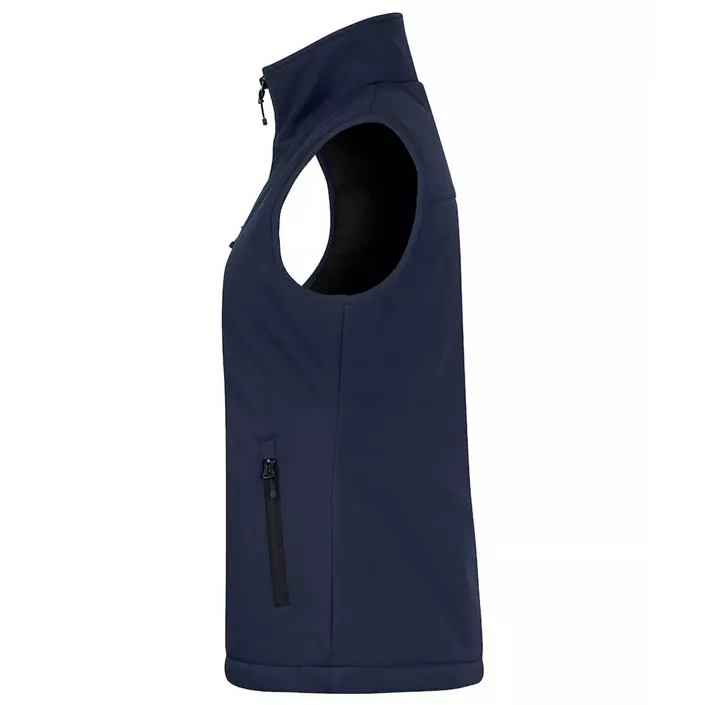 Clique lined women's softshell vest, Dark navy, large image number 2