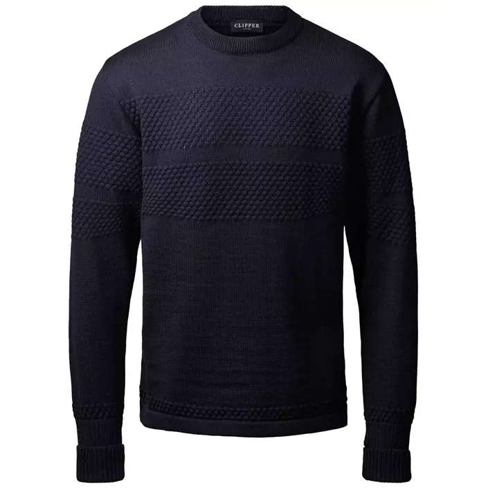 Clipper Saltum knitted pullover, Captain Navy, large image number 0