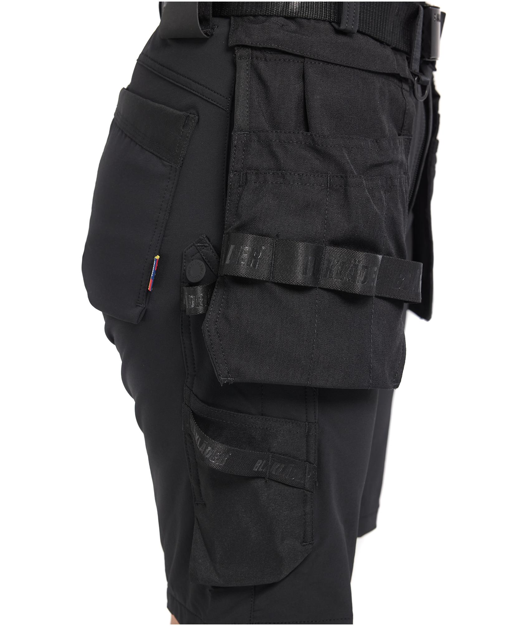 Bl&aring;kl&auml;der Damen Handwerkershorts full stretch, Schwarz, large image number 4