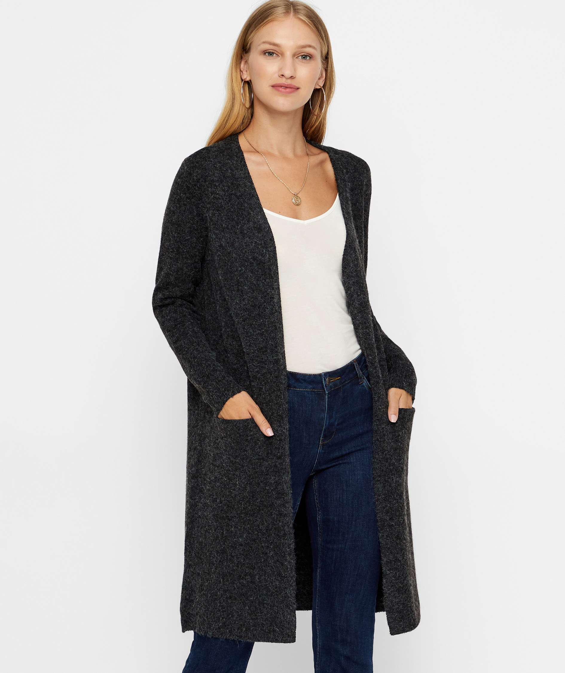 Vero Moda VMDOFFY lang dame strik cardigan