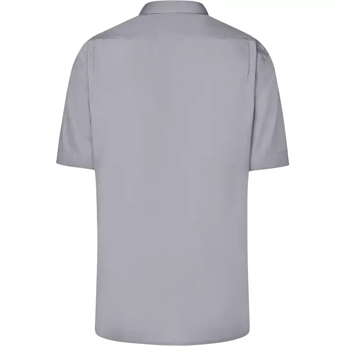 James & Nicholson modern fit short-sleeved shirt, Grey, large image number 1