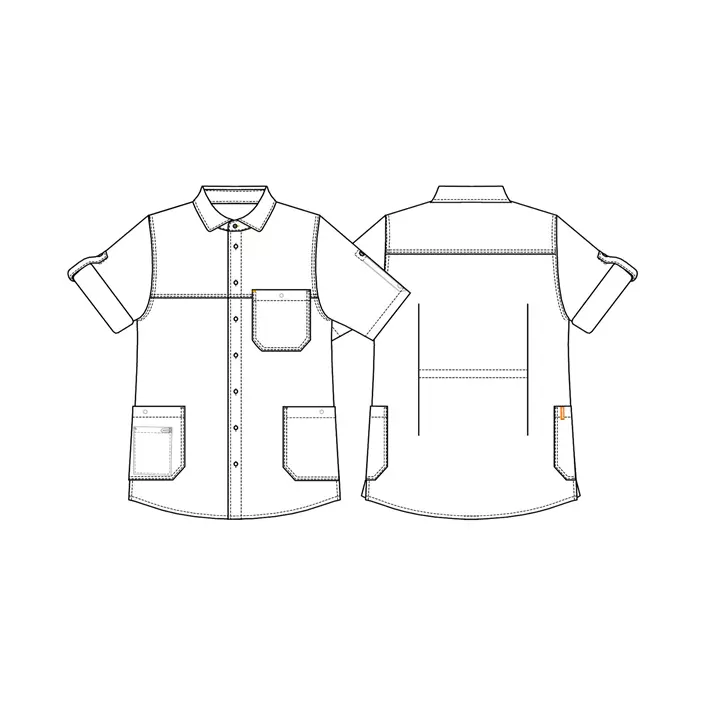 Kentaur comfort fit kortærmet funktionel skjorte, Dark Ocean, large image number 3