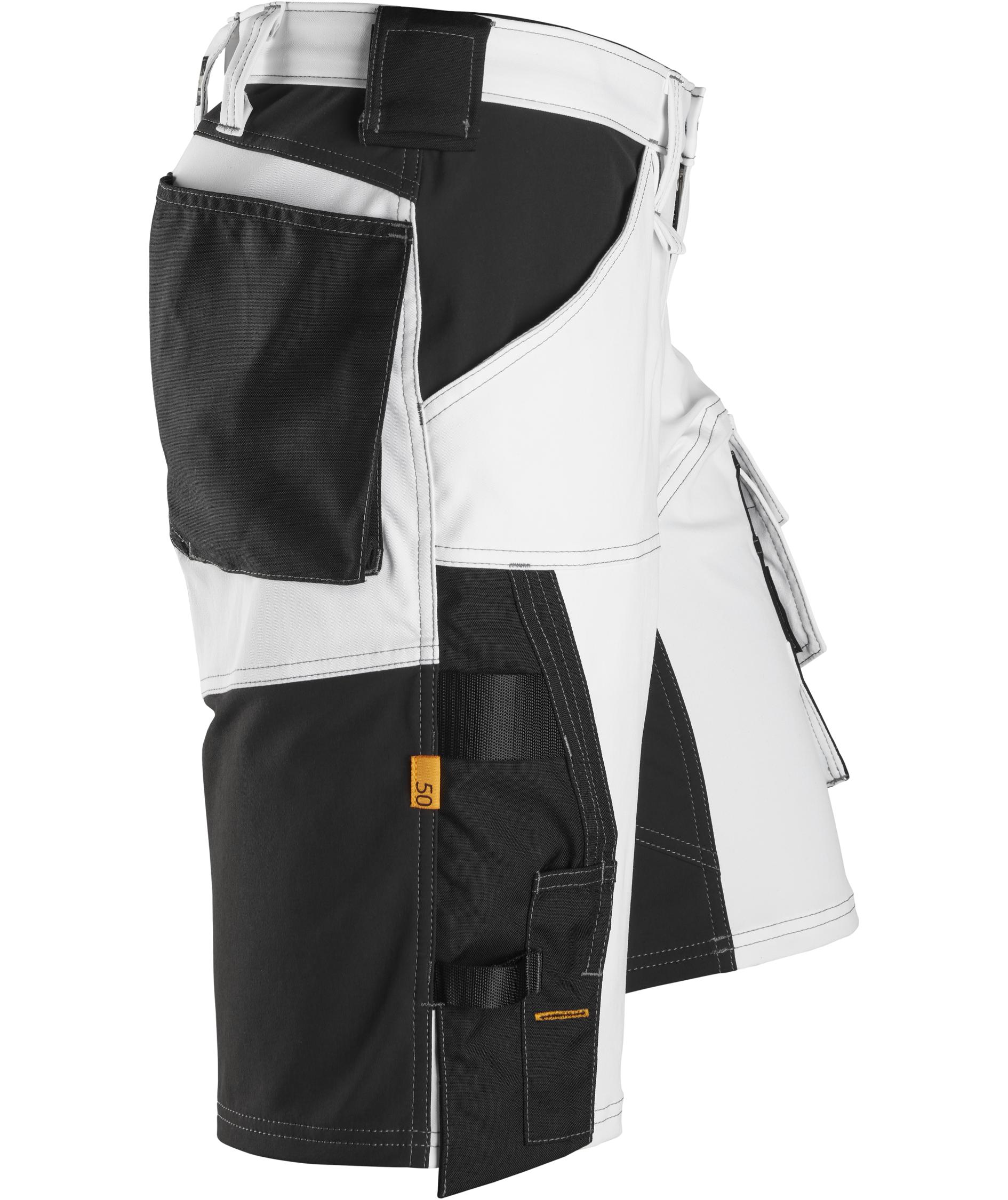 Snickers AllroundWork arbetsshorts 6153, White/black, large image number 2