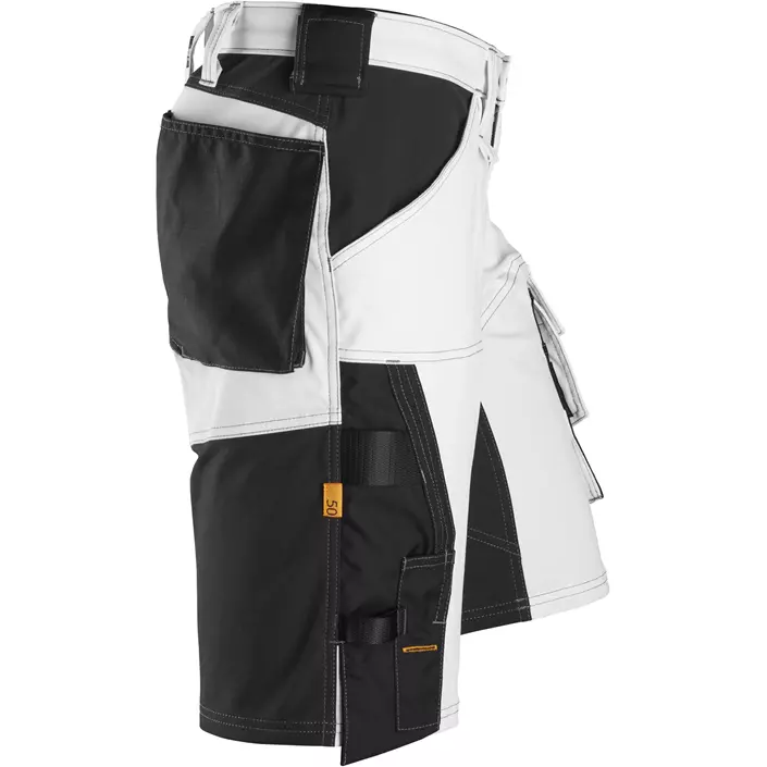Snickers AllroundWork Arbeitsshorts 6153, White/black, large image number 2