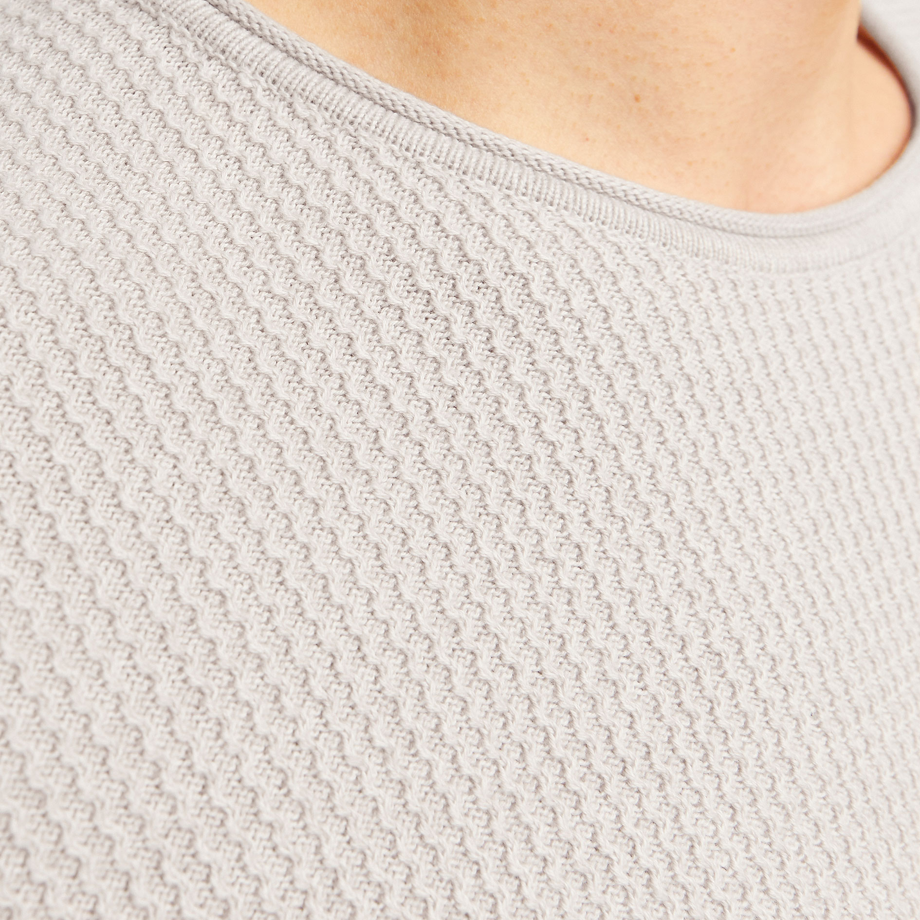 Jack & Jones JJECOOPER Strickpullover, Oatmeal Melange, large image number 3