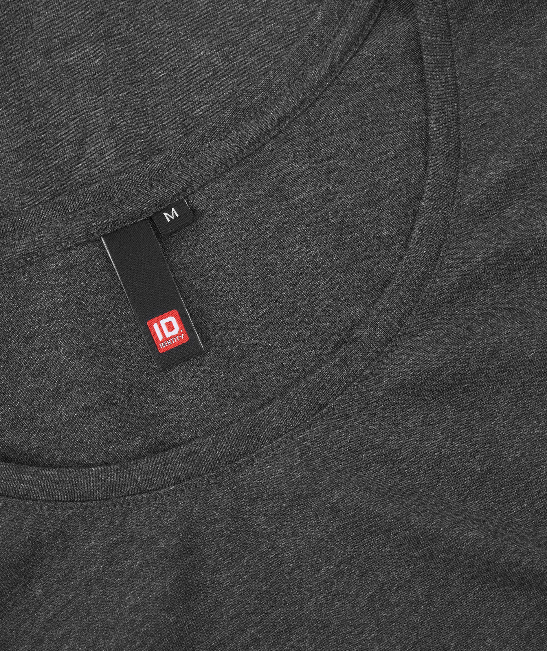 ID women's O-neck T-shirt, Anthracite Grey Melange, large image number 3