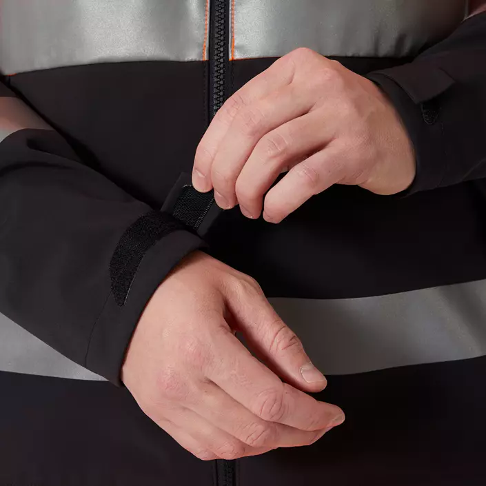 Helly Hansen Alna 4X Tech arbejdsjakke full stretch, Hi-vis Orange/Ebony, large image number 6