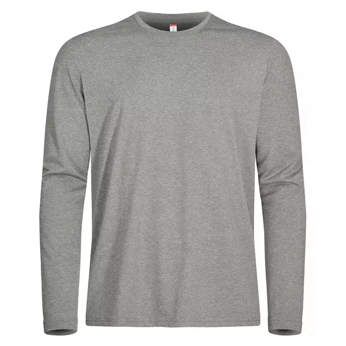 Clique Basic Active-T long-sleeved T-shirt, Grey melange, large image number 0