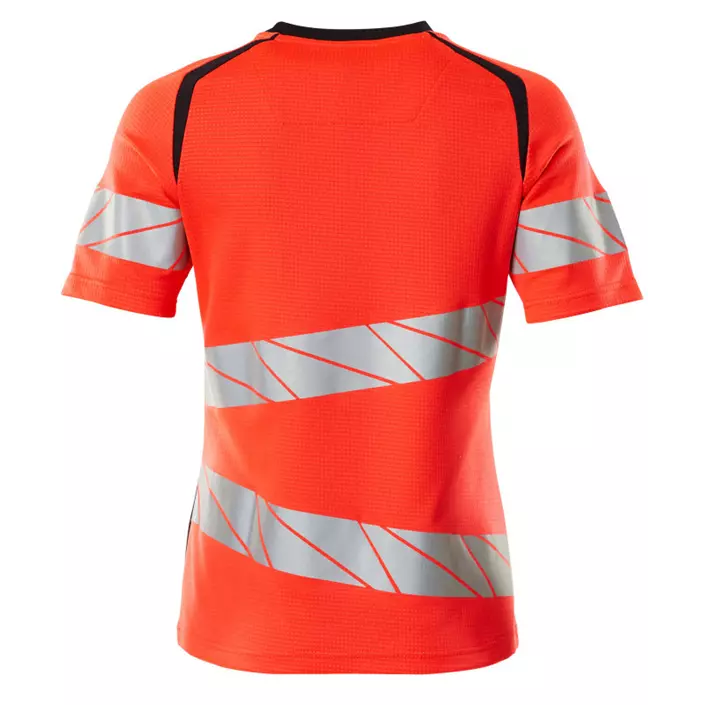 Mascot Accelerate Safe Damen T-Shirt, Hi-Vis Rot/Dunkel Marine, large image number 1