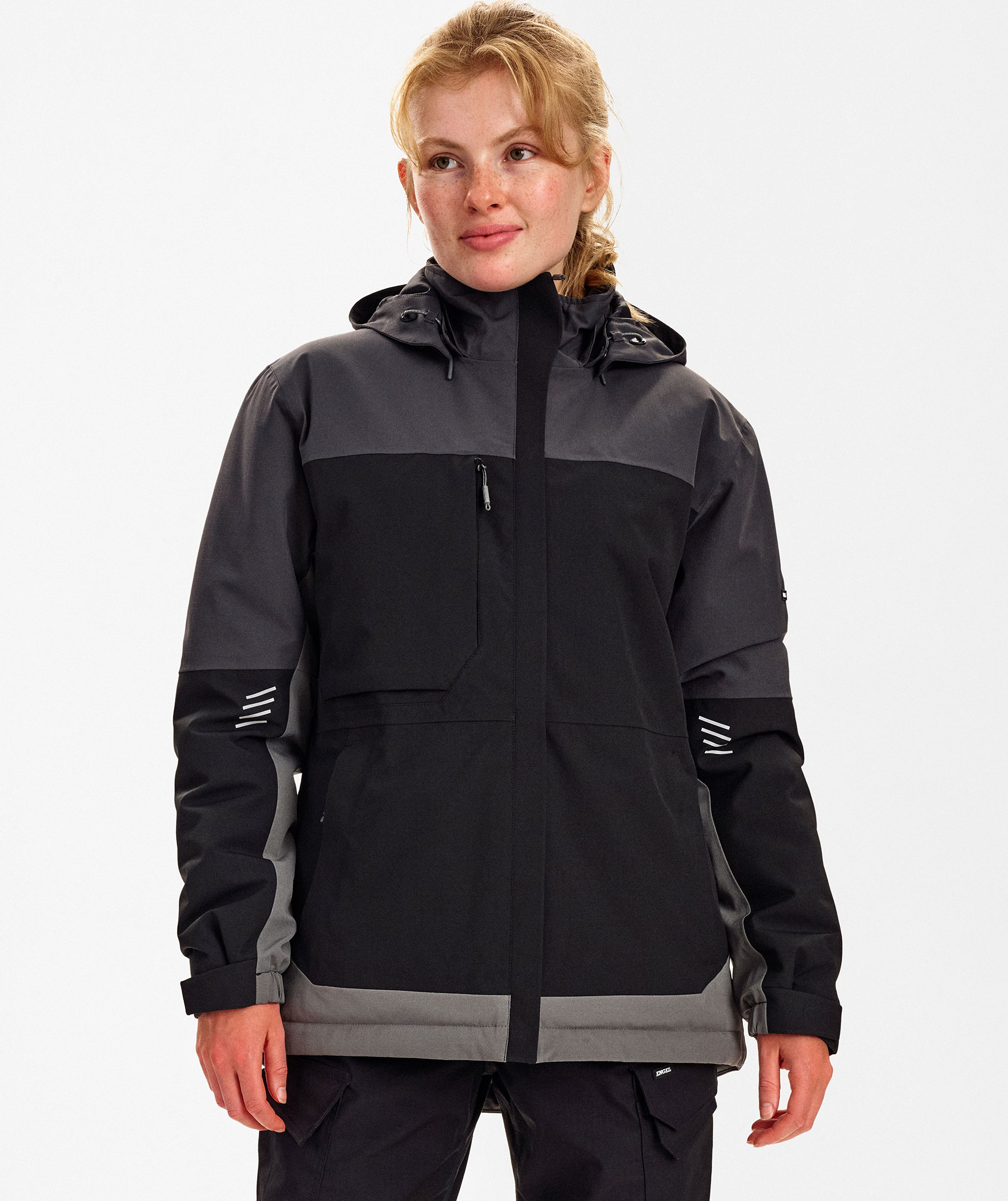 Engel Entire Damen Winterjacke, Black/Anthracite Grey, large image number 2