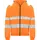 ProJob hættetrøje med lynlås, Hi-Vis Orange/Sort, Hi-Vis Orange/Sort, swatch