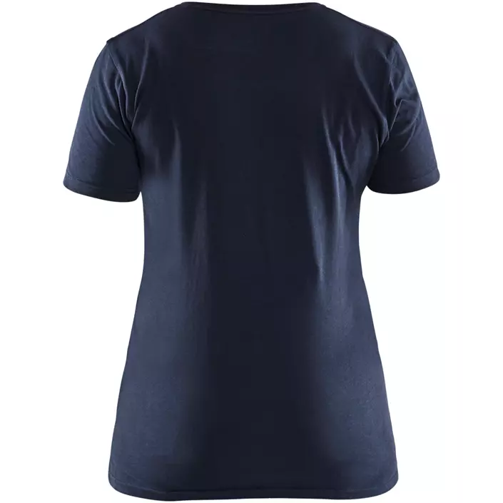 Blåkläder dame T-skjorte, Mørk Marine/Hi-Vis Gul, large image number 1