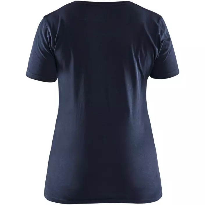 Blåkläder Damen T-Shirt, Dunkel Marine/Hi-Vis Gelb, large image number 1