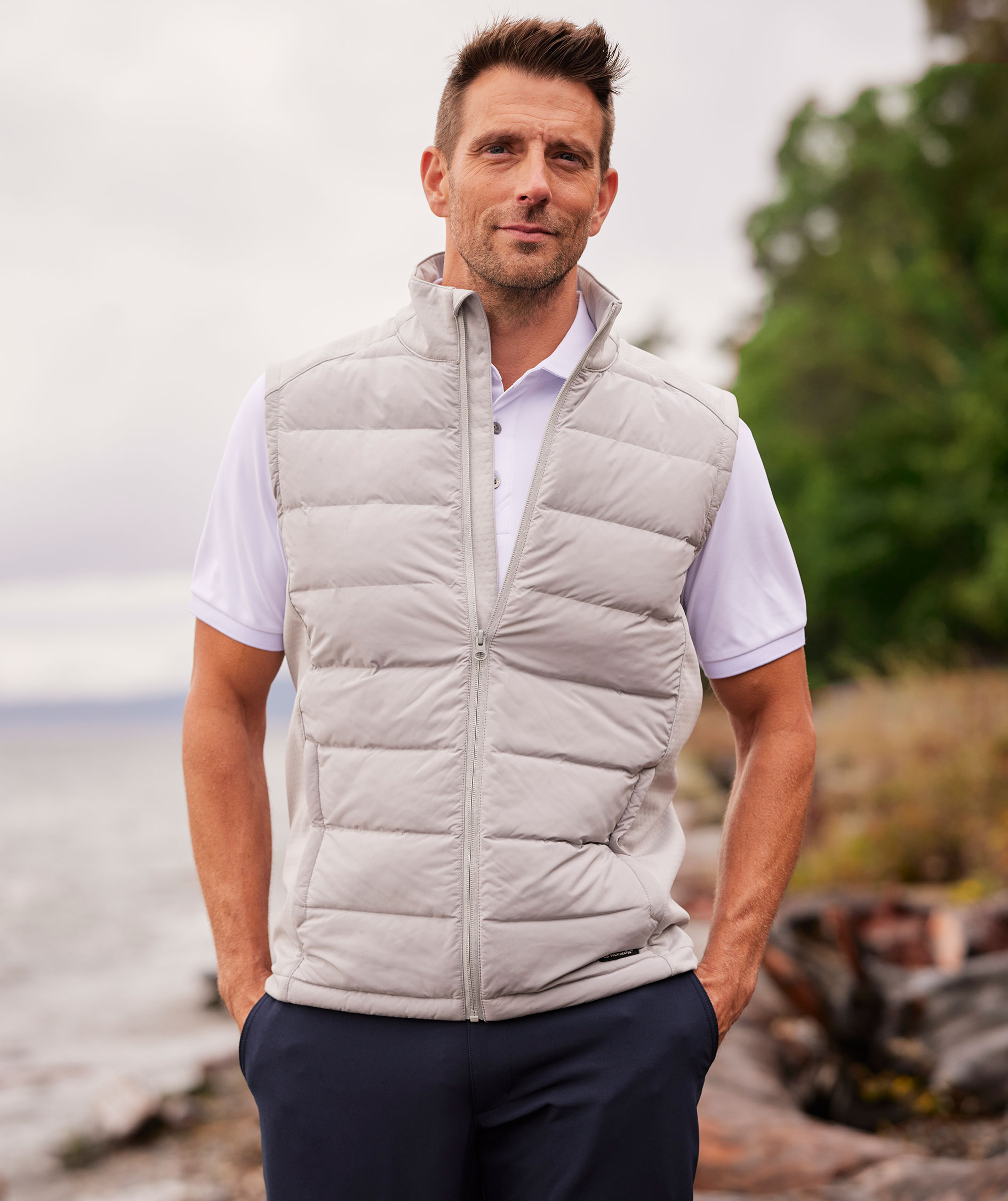 Cutter &amp; Buck Oak Harbor quilted vest