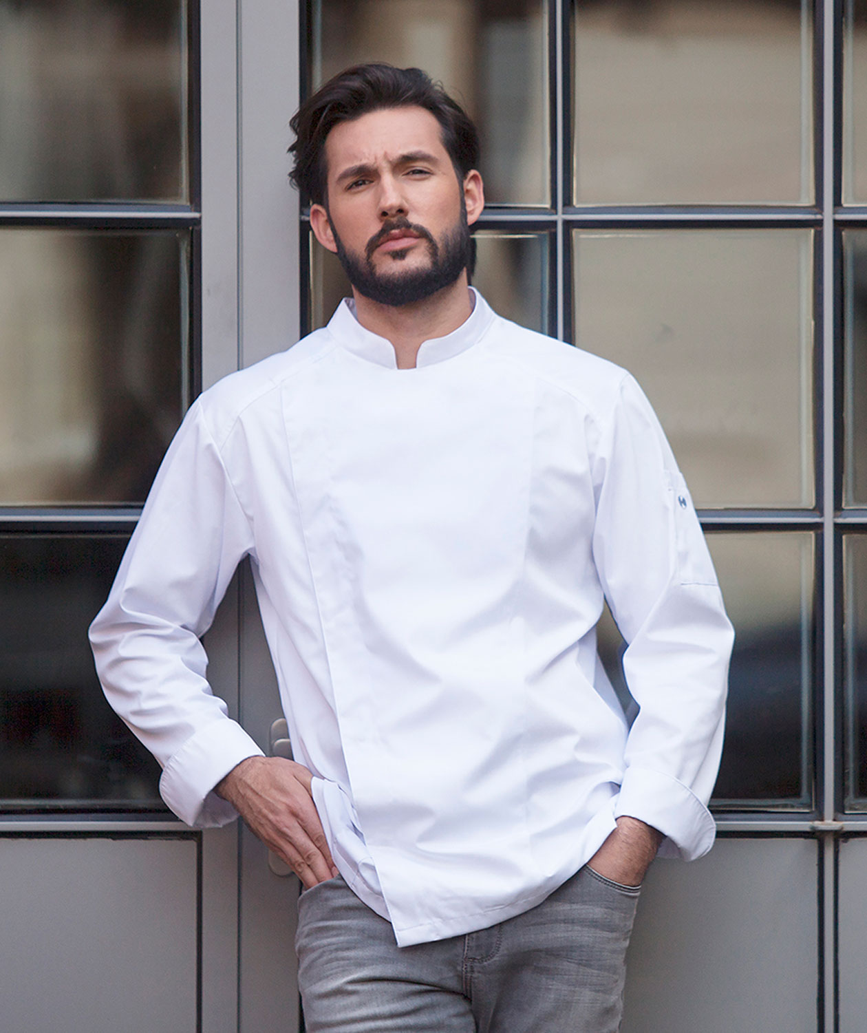 Karlowsky Noah chefs jacket, White, large image number 1