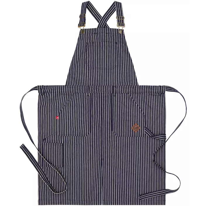 Segers 4092 smækforklæde med lommer, Striped Denim, Striped Denim, large image number 0