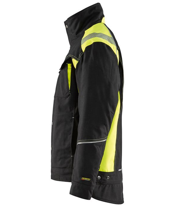 Bl&aring;kl&auml;der winter work jacket, Black/Yellow, large image number 5