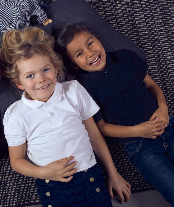 Clique Basic Polo T-shirt till barn, Dark navy