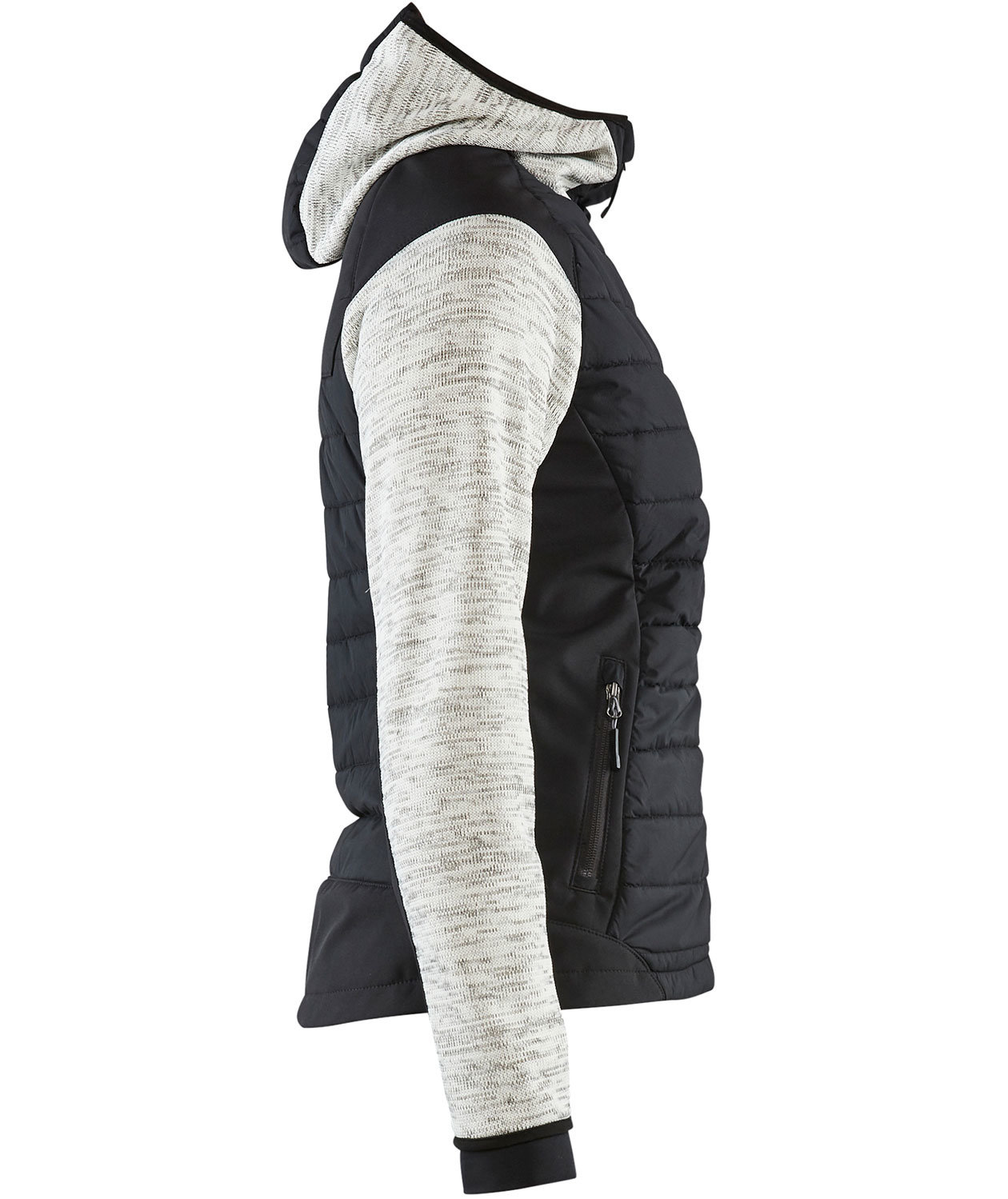 Bl&aring;kl&auml;der women's hybrid jacket, Grey Melange/Black, large image number 3